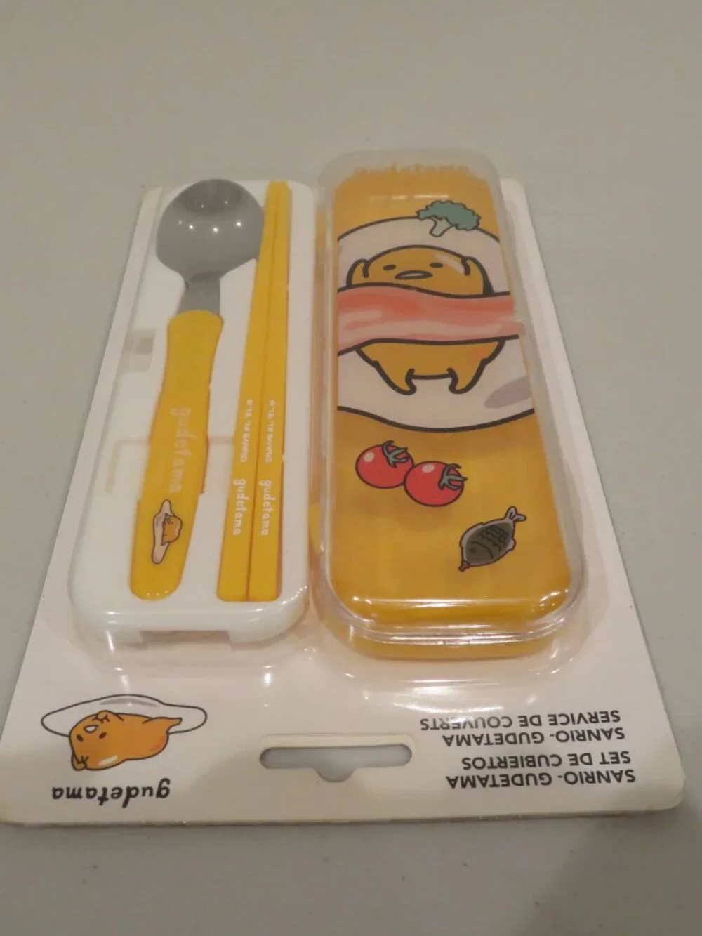 Sanrio Gudetama Chopsticks Spoon Cutlery Set